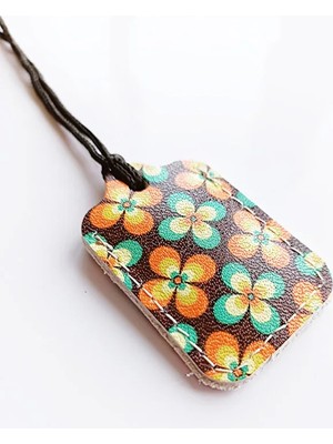 VİP GİFT Küçük Dörtgen Cevşen Dualı Kolye Muska Hakiki Deri El Yapımı