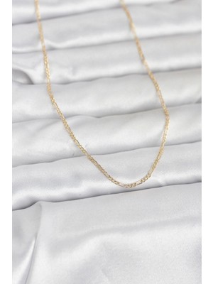 Pileli Store Pilelistore  cm 14K Gold Renk 60 cm Zincirli Kadın Kolye