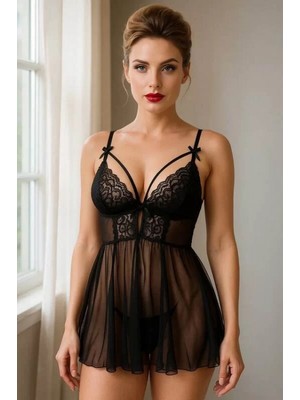 Pileli Store Pilelistore  Transparan Dantel Babydol