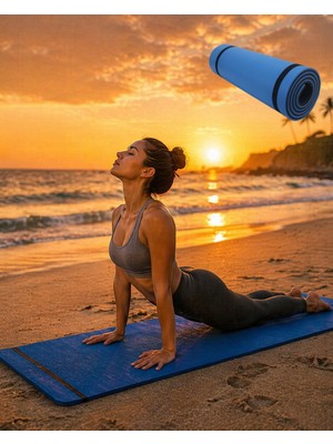 10MM Yoga Matı Mavi - Lisinya