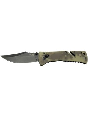 SHC4200 Sog Trident Çakı 21,5 cm Deri Kılıflı , Kemerlikli
