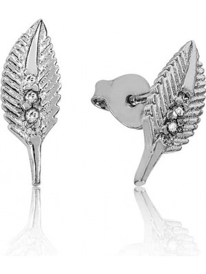 Pileli Store 925 Ayar Gümüş Yaprak Çivili Küpe EA1160108 (72)