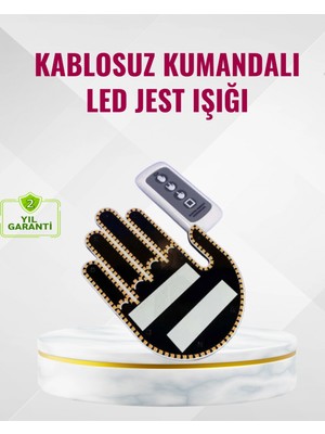 Pileli Store Naylon Bantlı Kolay Montajlı Araç Jest Işığı