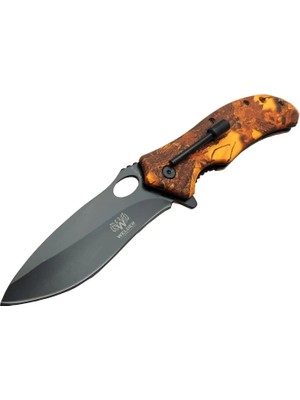 SHC4200 WD-503-2 Kamp Çakısı 21 cm - Magnezyum Çubuklu (Fire Starter), Plastik Sap