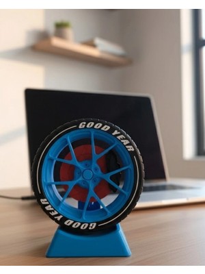 Pileli Store Ofis ve Home Office Için Jant Temalı Dekoratif Obje