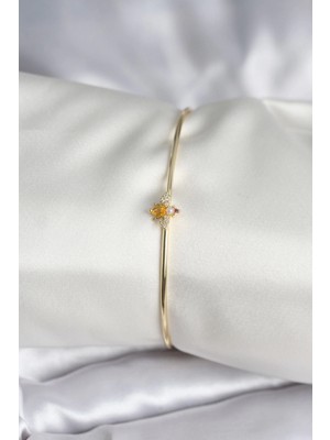 Pileli Store Pilelistore  Sinek Figürlü Gold Renk Pirinç Kadın Bileklik