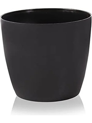 MarkEntegra Yakut Saksı, 1.9 Litre, Drenaj Aparatı Ile, Siyah