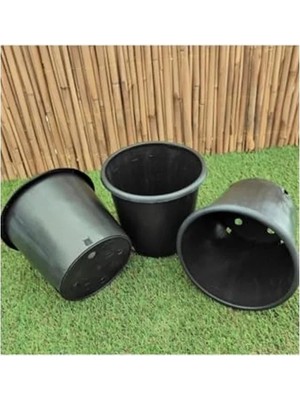 MarkEntegra 5 Adet 2,7 Litre Kapasiteli 16X16 cm Plastik Üretim Saksısı