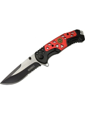 SHC4200 Lanmark MX10B Kırmızı Testereli Çakı 21 cm - Otomatik, Perçinli