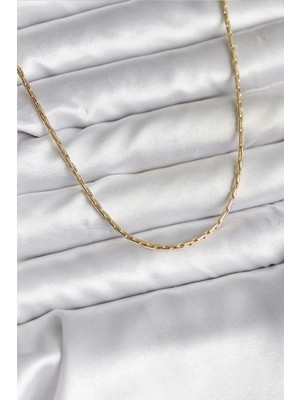 Pileli Store Pilelistore  14K Gold Renk Kaplama Ince Zincir Model cm Kadın Kolye