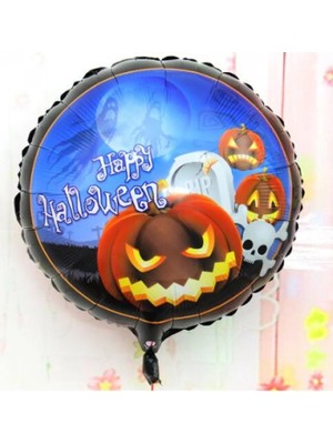 Pileli Store Happy Halloween Balkabağı Folyo Balon 18 Inç (4887)
