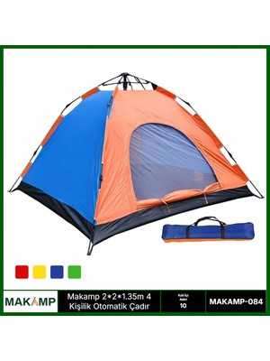 SHC4200 Makamp 4 Kişilik Otomatik Kurulumlu Çadır