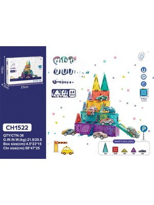 Senka Mey Ithalat® 3.75CM Mini Blok 64 Parça