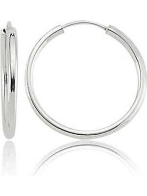 Pileli Store 925 Ayar Gümüş Küçük Boy Halka Küpe EA1160148 (72)