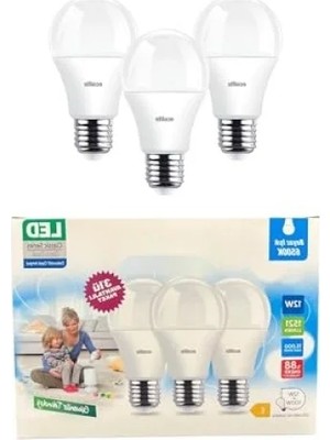 MarkEntegra 3'lü Paket 12W LED Ampul - 1521 Lümen, Beyaz Işık