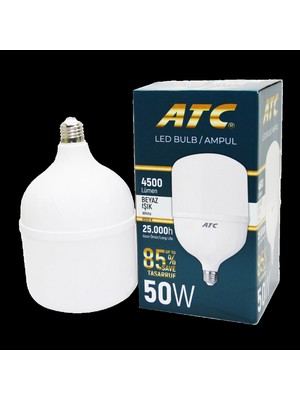 Pileli Store 50W Torch LED Bulb Ampul Beyaz E27 (4887)