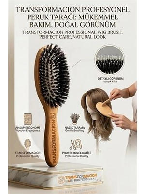 SHC4200 Peruk Tarağı - Peruk Bakım Tarağı Ahşap 721655