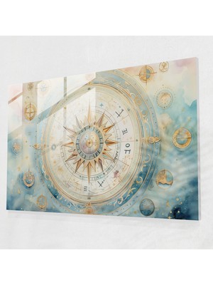 Popcasso Burçlar Cam Duvar Tablosu - Burç Temalı Dekoratif Cam Tablo