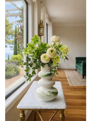 Flow Serıes Moss Dekoratif Vazo – Özel Tasarım (30 Cm)