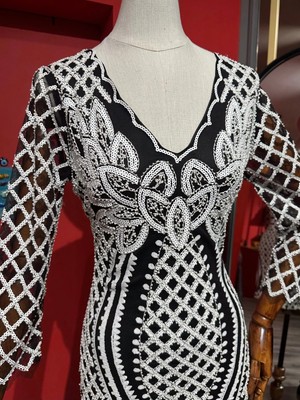 Yılday Gür Butik Pul Işlemeli Tasarım Elbise - Özel Tasarım ve Ithal Ürün