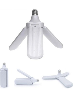 Pileli Store 3 Kollu Pervane Modeli Beyaz LED Lamba Ampul 24W - E27 (4887)