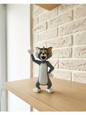 Pileli Store Tom Kedi Biblo 22 cm Hediyelik Dekoratif Ev Ofis Aksesuarı