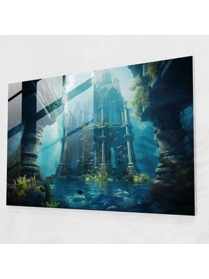 Popcasso Mistik Harabeler Esoterizm Cam Tablo - Illuminati Temalı Temperli Cam Tablo