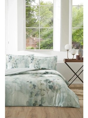 Özdilek Çift Kişilik Ranforce Nevresim Takımı Nature Drip Yeşil