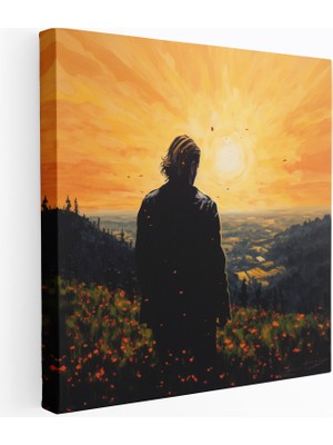Popcasso Kurt Cobain Cam Tablo - Modern Sanat Tasarımı