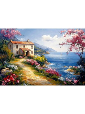 Aden Dijital Dekoratif Manzara Kanvas Tablo