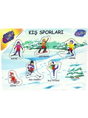 Playwood Ahşap Tutmalı Sporlar Yapboz