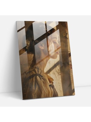 Popcasso Johannes Vermeer Temalı Cam Tablo - Duvar Süslemesi Için Sanatsal Tasarım