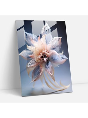 Popcasso Origami Cam Duvar Tablosu - Modern Sanat ve Geleneksel Desenler ile Ev Dekorasyonu