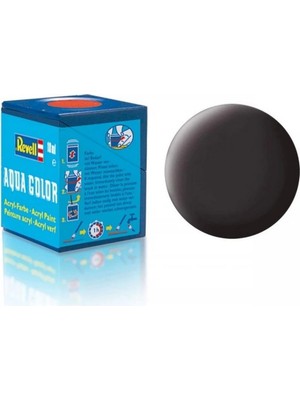 Revell Aqua Color Tar Black - Mat Boya - 18 ml