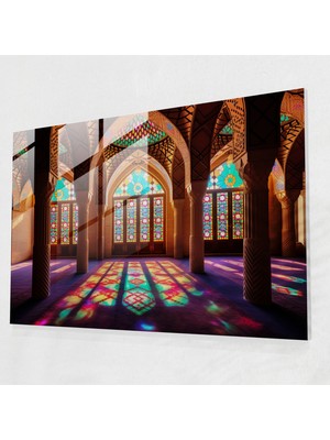 Popcasso Görkemli Cam Duvar Tablosu - Camii Temalı Sanat Eseri