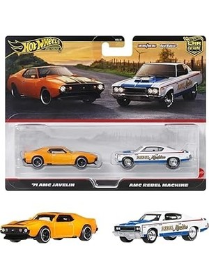 SHC4200 1:64 Car Culture 2'li Paket 71 Amc Javelin &amp; Amc Rebel Machine HBL96 -