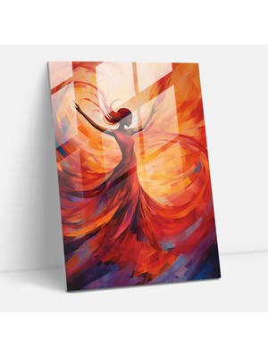 Popcasso Modern Sanat Tarzı Cam Tablo - Pablo Picasso Etkisiyle Duvar Dekorasyonu