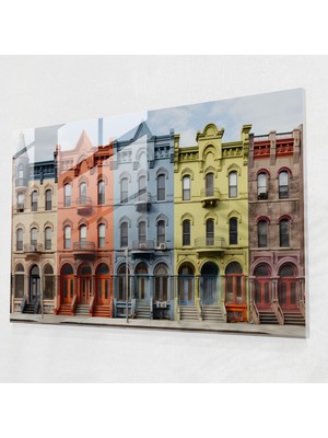 Popcasso Harlem Mimarlığı Cam Tablosu - Simge Yapılar