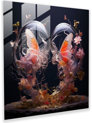 Popcasso Efsanevi Öpücük Temperli Cam Tablo - Öpücük Büyü Cam Duvar Tablosu