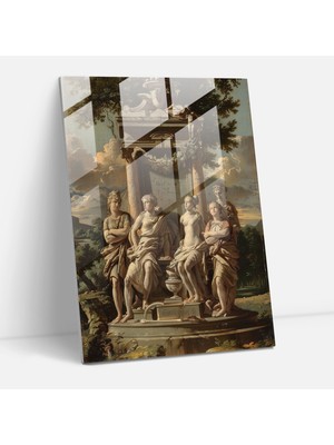 Popcasso Raffaello Sanzio Cam Tablo - Modern Sanat Temalı Dekoratif Eser