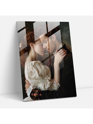 Popcasso Johannes Vermeer Temalı Cam Tablo Modern Sanat Tarzında Ev Dekorasyonu