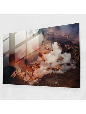 Popcasso Volkanik Krater Temperli Cam Tablo
