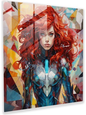 Popcasso Marvel Fusion Geometrik Cam Tablo Baskı