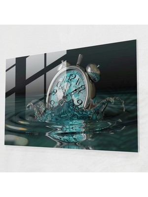Popcasso Salvador Dali Erime Saati Temalı Temperli Cam Tablo - Modern Sanat
