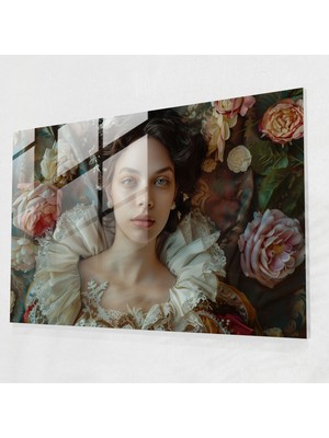 Popcasso Rokoko Tarzı Cam Tablo Duvar Dekorasyonu ile Evlerinize Şıklık Katın