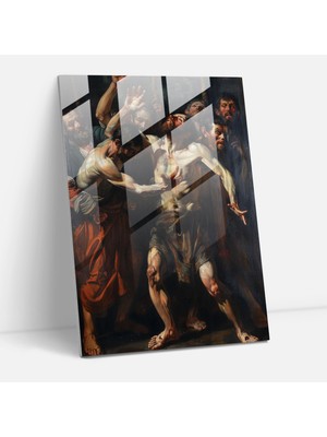 Popcasso Işıltılı Orman Manzarası Temperli Cam Tablo - Dekoratif Unsur