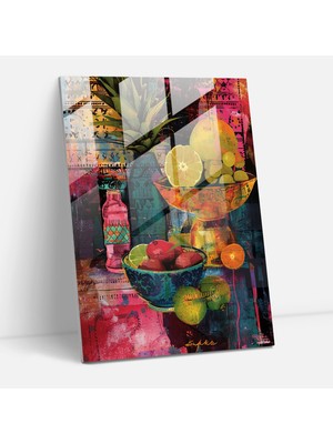 Popcasso Frida Kahlo Tarzı Cam Duvar Tablosu - Frida Kahlo Eserleri ile Sanat Dolu Duvar Dekorasyonu