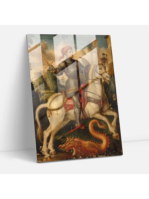 Popcasso Raffaello Sanzio Cam Tablo - Modern Sanat Temalı Dekoratif Parça