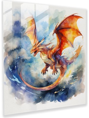 Popcasso Pokémon Suluboya Temperli Cam Tablo - Canlı Renkler ile Dekoratif Tasarım