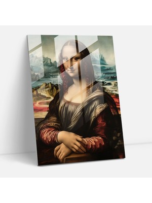 Popcasso Raffaello Sanzio Temalı Cam Tablo Dekoratif Eser Modern Sanat
